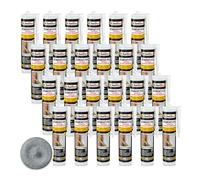 Isolbau Zement-Fix Express Mortier de réparation pour joints et fissures en intérieur et extérieur Gris béton 24 x 300 ml