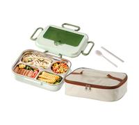 Isolé | Récipient alimentaire de camping | Mallette de rangement portable avec grande capacité pour les repas scolaires et les voyages