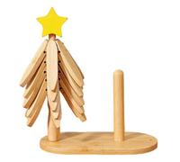 Isolierender Faltbarer Halter - 2026 Neu Holz Weihnachtsbaum Untersetzer Set, Für Geschirr Teller Schüsseln Getränke | Für Teller Schüsseln Tassen Teekannen Auf Esstisch Und Küche