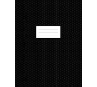 Isometric Grid Notebook - 3d Graph Paper: Large Size 8.5x11 110 Pages Soft Cover Book For Technical Drawing, Perspective Art, 3d Design Black