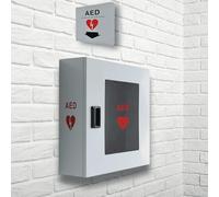 ISOP Armoire de Rangement pour Défibrillateur DAE | Conteneur DAE Murale | DAE Installation Murale D'armoire | Boîte pour Appareil Cardiaque pour Mur | Armoire DAE | Boîtier pour Défibrillateur