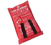 ISOP Couverture Anti-feu 120 * 180 cm/Couverture Ignifuge en Fibre de Verre - Couverture d'urgence Robuste - Couverture de Survie de qualité A - Couverture Coupe-feu