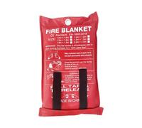 ISOP Couverture Anti-feu d'urgence 180 x 200 cm pour Cuisine, Oppression, Couverture de sécurité Ignifuge pour la Maison, l'école, la cheminée, Le Barbecue, la Voiture, Le Bureau, l'entrepôt