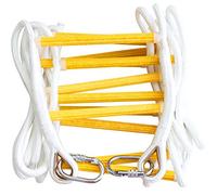 ISOP Échelle d’Évacuation 2 Étages 5,1 m | Échelle de Sécurité Ignifuge avec Mousquetons | Jusqu’à 900 kg de Charge | Pliable, Portable, Antidérapante | Évacuation d’Urgence Maison Appartement