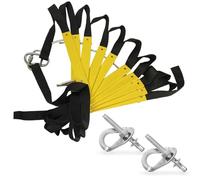 ISOP Échelle de Sauvetage Incendie 4 m avec matériel de Montage | Echelles Extensibles pour Maisons à Deux étages | Compact et Portable | Échelle en Corde adaptée pour évasion de Balcon et fenêtre