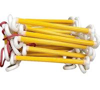 Isop Échelle en corde d'évacuation d'incendie 4 étages pour maisons 9,8 m - Échelles de sécurité avec crochets à ressort - Échelle d'urgence