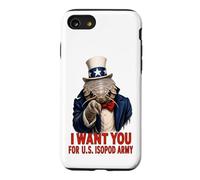 Isopod USA Funny Vintage Juillet 4th Independence Day Vétéran Coque pour iPhone SE (2020) / 7/8