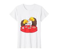 Isopode Cubaris Rubberducky Tea Party Armadillidium T-Shirt Graphique avec Valeur, Femme, Blanc, XL
