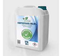 Isopropanol 99,9% 10L | Nettoyant | Alcool isopropylique à haute teneur | IPA dégraissant | Alcool de nettoyage IPA pour la maison, l'électronique, la voiture, la peinture