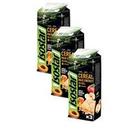 Isostar - Barres Céréal Max Pomme Abricot - Barres Énergétiques Source de Glucides et de Vitamines - Apport en Energie - 3x55 g - 193967 (Lot de 3)