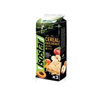 Isostar - Barres Céréal Max Pomme Abricot - Barres Énergétiques Source de Glucides et de Vitamines - Apport en Energie - 3x55 g - 193967