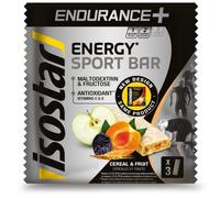Isostar Barres endurance+ energy Sport Cereal & Fruits - Barres energétiques - 3 x 40 g