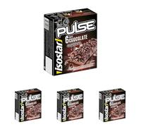 Isostar - Barres Pulse Chocolat - Barres Énergétiques Source de Glucides et de Vitamines - Apport en Energie - 195086 (Lot de 4)