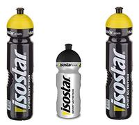 Isostar Bouteille d'eau Sport 500-650 ML + 1000 ML - sans BPA - Bouteille d'eau pour la Course à Pied, Le Cyclisme, la Gymnastique, la randonnée - Fermeture Push & Pull Pratique et étanche