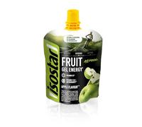 ISOSTAR - Gel Actifood saveur Pomme - Gel Énergétique Sport avec Glucides, Source de Vitamines B1, C & E - Running, Vélo & Trail - 90 g