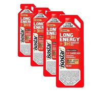 ISOSTAR - Gel Long Energy +3H - Saveur Cola - Gel Énergétique Sport avec Glucides, BCAA, Caféine & Vitamines B1, B2, B5, B6, C, E - Running, Vélo & Trail - 40 g (Lot de 4)