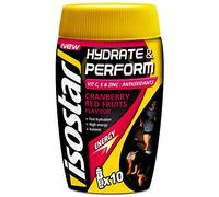 Isostar Hydrate and Perform Fruits rouges, poudre, lot de 2 (2 x 400 g)