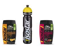 Isostar Hydrate & Perform Orange / Cranberry + Bouteille D'eau 1L