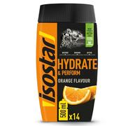 ISOSTAR - Hydrate & Perform Orange - Poudre Boisson Isotonique Sport - Boisson Énergétique Endurance avec Électrolytes, Vitamine C & B1 - Hydratation Running, Vélo & Trail - 560 g
