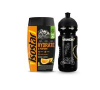 ISOSTAR - Hydrate & Perform Orange - Poudre Boisson Isotonique Sport - Boisson Énergétique Endurance avec Électrolytes, Vitamine C & B1 - Hydratation Running, Vélo & Trail - 560 g + Bidon 650 ml
