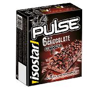 Isostar Pulse Barre Énergétique Chocolat 6 unités