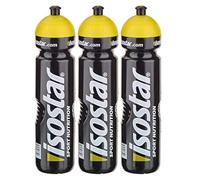 Isostar Sport Drinking Bottle 1000 ml - sans BPA - Bouteille d'eau pour la course à pied, le cyclisme, la gym, la randonnée - Pratique et étanche - Fermeture push & pull (3x1000 ml)