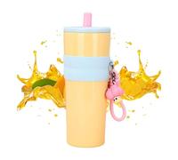 Isotherme Café,Gobelet Isotherme En Acier Inoxydable 304 800ml Pour Voyage - Bouteille Réutilisable Avec Couvercle et Paille pour Voyages, Sport, Bureau et Événements