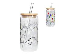 isothermes réutilisables pour chocolat chaud et eau froide avec couvercle et paille, design étanche pour les voyages en plein air, matériau sans BPA, emballage cadeau prêt à l'emploi