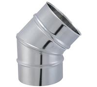 ISOTIP-JONCOUX 032612 Coude Secteur 45° Tyral 304, Inox, Diamètre 125