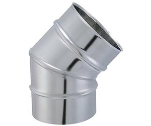 ISOTIP-JONCOUX 032618 Coude Secteur 45° Tyral 304, Inox, Diamètre 180