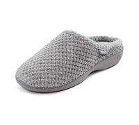 isotoner Femme Ladies Popcorn Mule Slippers Chaussons Bas, Gris pâle, 38 EU