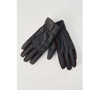 Isotoner Gants homme tactiles bi-matières tissu/polaire - doublure flexible, S/M, chevrons