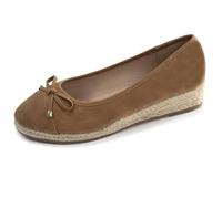 Isotoner Ballerines Femme à Talon de 4 cm, très Confortables, 36 EU, Camel