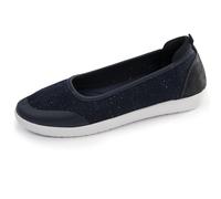 Isotoner Ballerines Femme, 39 EU, Marine Lurex