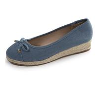 Isotoner Ballerines Femme à Talon de 4 cm, très Confortables, 41 EU, Bleu