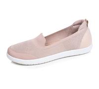Isotoner Ballerines Femme Facile à Enfiler, Semelle à mémoire Forme,Confortable et légère, 37 EU, Rose