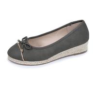 Isotoner Ballerines Femme Semelle à mémoire de Forme, Talon 4 cm, très Confortables, 38 EU, Kaki