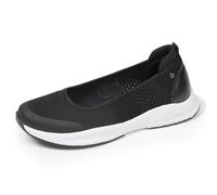 Isotoner Ballerines Femme Slip on, Souple et léger, 37 EU, Noir