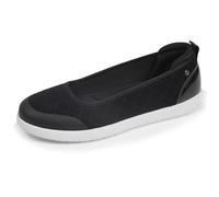 Isotoner Ballerines Femme Slip on, Souple et léger, 40 EU, Noir matelassé