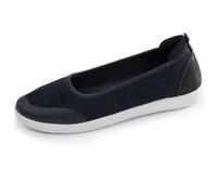 Isotoner Ballerines marine lurex femme 40