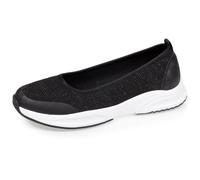 Isotoner Ballerines Femme Style Ballerine, très Confortables, 38 EU, Noir