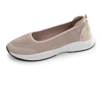 Isotoner Ballerines style ballerine, très confortables rose poudré lurex femme 36