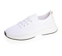 Isotoner Baskets Femme Slip on Souple légère à mémoire de Forme 38 Blanc