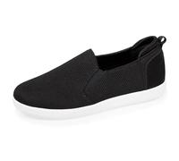 Isotoner Baskets Homme Slip on à Enfiler, très Confortables, 43, Noir