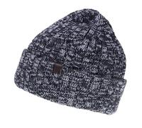 Isotoner Bonnet Homme Chaud, doublé Polaire, TU, Marine chiné