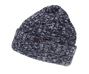 Isotoner Bonnet Homme Chaud, doublé Polaire, TU, Marine chiné