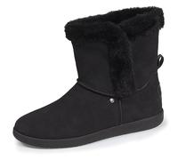 Isotoner Bottines femme avec revers fourré, semelle mousse à mémoire de forme 38