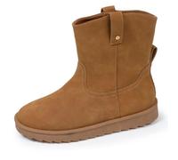 Isotoner Bottines haute, confort à mémoire de forme camel femme 38