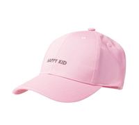 Isotoner Casquette 100% coton, ajustable, message brodé happy kid rose pâle mixte enfant