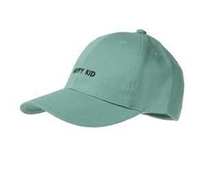 Isotoner Casquette Mixte Enfant 100% Coton, Ajustable, Message brodé Happy Kid, TU, Vert Eau